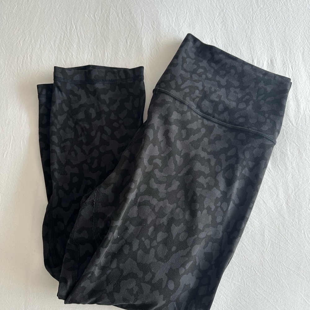 Black Patterned Leggings